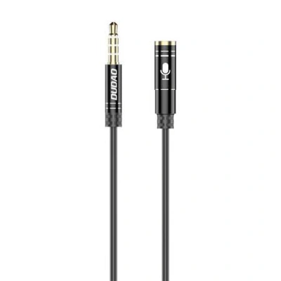 Prodlužovací audio kabel Dudao L11S 3,5 mm AUX, 1 m (černý)