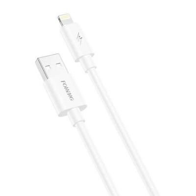 Kabel USB-Lightning Foneng X67, 5A, 1 m (bílý)