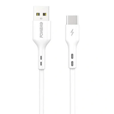 Foneng X36 kabel USB na USB-C, 2.4A, 1 m (bílý)