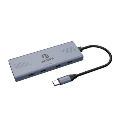 AKASA Hub USB-C na 4x USB-C, 10Gbps, AK-CBCA32-18BK