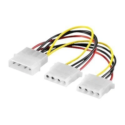 PremiumCord - Elektrický kabel - 4 pinové interní napájení (M) do 4 pinové interní napájení (F) - 30 cm