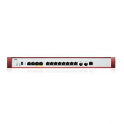Zyxel USG FLEX700 H Series, User-definable ports with 2*2.5G, 2*10G( PoE+) & 8*1G, 2*SFP+, 1*USB (device only), USGFLEX700H-EU0101F