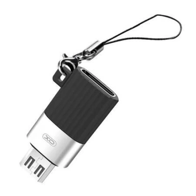 Adaptér USB-C na Micro USB XO NB149-C (černý)