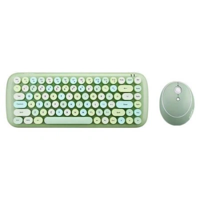 Sada bezdrátové klávesnice a myši MOFII Candy 2,4G (zelená), 