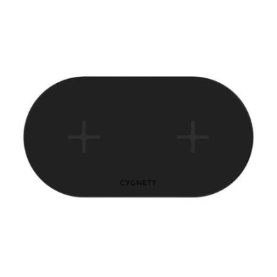 Duální bezdrátová nabíječka Cygnett 20W (černá)