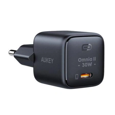 Nástěnná nabíječka Aukey PA-B1L, USB-C, 30 W (černá)