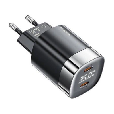 Toocki 2x USB-C, GaN 35W nabíječka (černá)