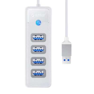 Orico Rozbočovací adaptér USB na 4x USB 3.0, 5 Gb/s, 0,15 m (bílý), 
