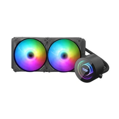 PC vodní chlazení AiO Darkflash DX240 RGB 2x 120x120 (černý), 