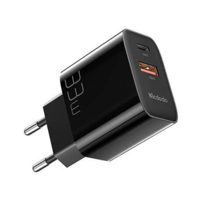 Nástěnná nabíječka Mcdodo CH-0922 USB + USB-C, 33W + kabel USB-C (černá)