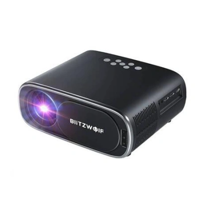 BlitzWolf BW-V4 1080p LED beamer / projektor, Wi-Fi + Bluetooth (černý)