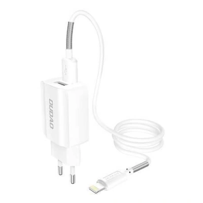 Nástěnná nabíječka Dudao A2EUL 2x USB s kabelem Lightning 12W (bílá)