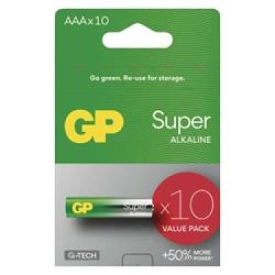 GP alkalická baterie SUPER AAA (LR03) 10pack, 1013121001