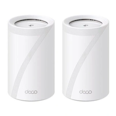 TP-LINK BE9300 Whole Home Mesh Wi-Fi 7 System Tri-Band 574Mbps at 2.4GHz + 2880Mbps at 5GHz + 5760Mbps at 6GHz, DECO BE65(2-PACK)