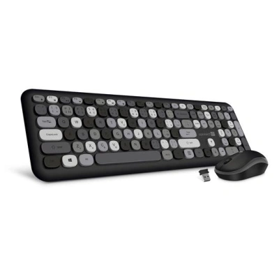 Set klávesnice + myš Connect IT FASHION combo bezdrátová černo-šedá (+1x AAA +1x AA baterie zdarma), CZ + SK layout, CKM-5020-CS