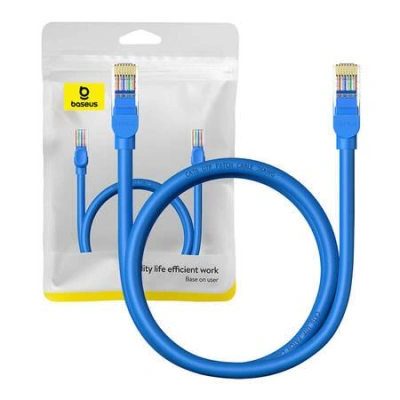 Kulatý kabel Baseus Ethernet RJ45, Cat.6, 1 m (modrý)