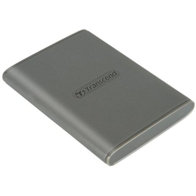Transcend ESD360C 2TB, USB 20Gbps Type C, Externí SSD disk (3D NAND flash), kompaktní rozměry, šedý, TS2TESD360C