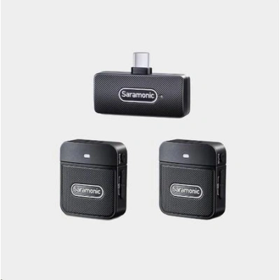 Saramonic Blink 100 B6 (TX+TX+RX UC) 2.4GHz bezdrátový mikrofonní systém pro USB-C zařízení/ otevřeno, BLINK100 B6