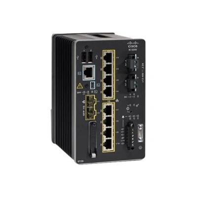 Cisco Catalyst IE3200 Rugged Series - Network Essentials - přepínač - řízený - 8 x 10/100/1000 + 2 x gigabitů SFP - lze montovat na konzolu DIN - DC power, IE-3200-8T2S-E