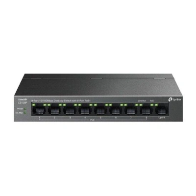 Switch TP-Link LS109P 1x LAN, 8x LAN s PoE+, 63W, LS109P