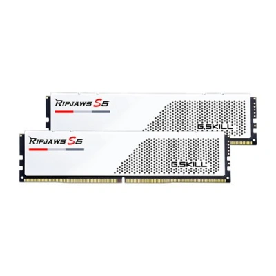 G.SKILL 64GB kit DDR5 5600 CL28 Ripjaws S5 white, F5-5600J2834F32GX2-RS5W