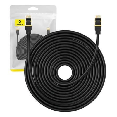 Síťový kabel cat.8 Baseus Ethernet RJ45, 40Gb/s, 20 m (černý)