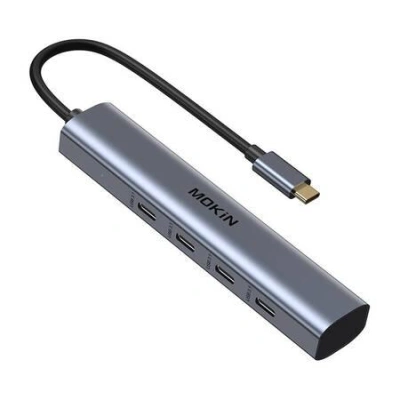MOKiN USB-C Hub with 10Gbps 4 USB-C Ports (silver), 