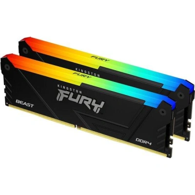 Kingston Fury Beast DIMM DDR4 64GB 3200MHz RGB (Kit 2x32GB), KF432C16BB2AK2/64
