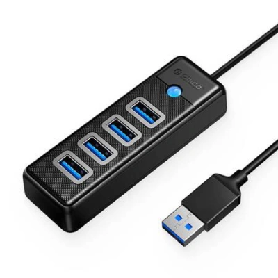 Orico Rozbočovací adaptér USB na 4x USB 3.0, 5 Gb/s, 0,15 m (černý), 