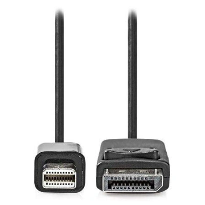 NEDIS Mini DisplayPort kabel/ Mini DisplayPort Zástrčka - DisplayPort Zástrčka/ černý/ bulk/ 2 m, CCGL37400BK20