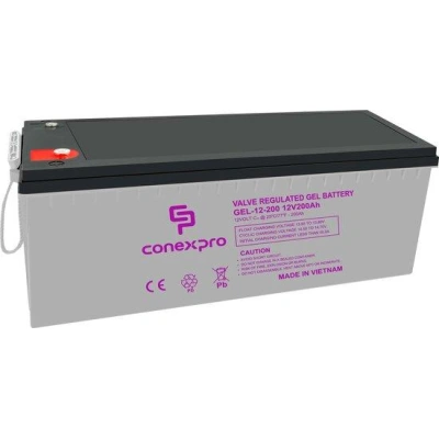 Baterie Conexpro GEL-12-200 GEL, 12V/200Ah, T18-M8, Deep Cycle , GEL-12-200
