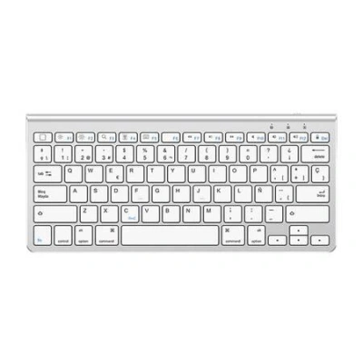 Bezdrátová klávesnice pro iPad Omoton KB088 s držákem na tablet (stříbrná), 