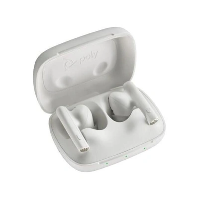 Poly bluetooth headset Voyager Free 60, BT700 USB-C adaptér, nabíjecí pouzdro, bílá