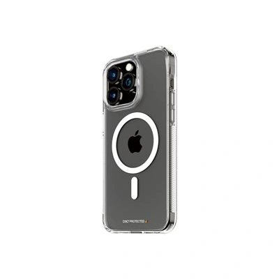 PanzerGlass HardCase - Zadní kryt pro mobilní telefon - MagSafe kompatibilní s D3O - termoplastický polyuretan (TPU), D3O Bio - průsvitná - pro Apple iPhone 15 Pro Max