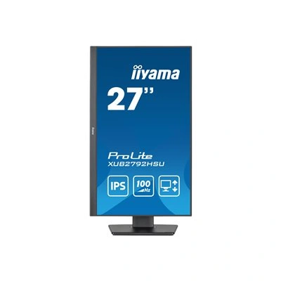 iiyama ProLite XUB2792HSU-B6 - LED monitor - 27" - 1920 x 1080 Full HD (1080p) @ 100 Hz - IPS - 250 cd/m2 - 1300:1 - 0.4 ms - HDMI, DisplayPort - reproduktory - matná čerň, XUB2792HSU-B6