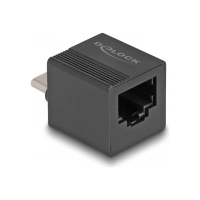 Delock Adapter to Gigabit LAN mini - Síťový adaptér - USB-C - Gigabit Ethernet x 1 - černá