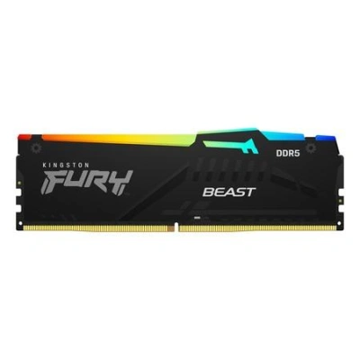 Kingston FURY Beast/DDR5/32GB/6000MHz/CL40/1x32GB/RGB/Black, KF560C40BBA-32