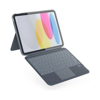 Ochranný kryt s klávesnicí Epico pro Apple iPad 10.9 qwerty/šedý