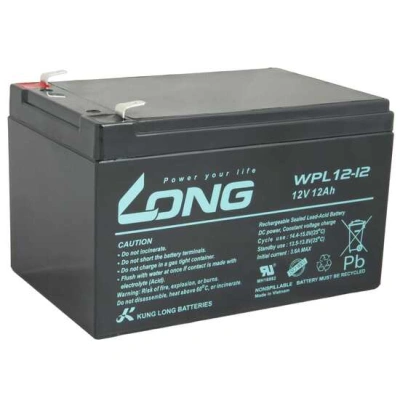 LONG baterie 12V 12Ah F2 LongLife 9 let (WPL12-12), PBLO-12V012-F2AL