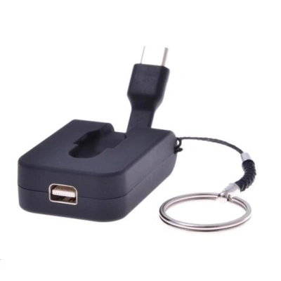 PREMIUMCORD Adaptér USB 3.1 Typ-C male na mini DisplayPort female,zasunovací kabel a kroužek na klíče, ku31dp06