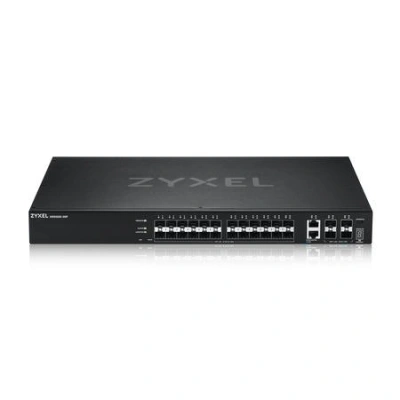 Zyxel XGS2220-30F, L3 Access Switch, 24x1G SFP, 2x10mG RJ45, 4x10G SFP+ Uplink, incl. 1 yr NebulaFlex Pro, XGS2220-30F-EU0101F