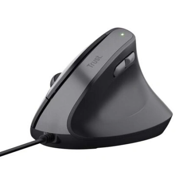 TRUST myš Bayo II Ergonomická vertikální myš, USB, černá, 25144