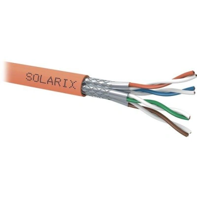 Solarix Kabel CAT7 SSTP LS0HFR B2ca s1 d1 a1 1000 MHz 500m/cívka SXKD-7-SSTP-LS0HFR-B2ca