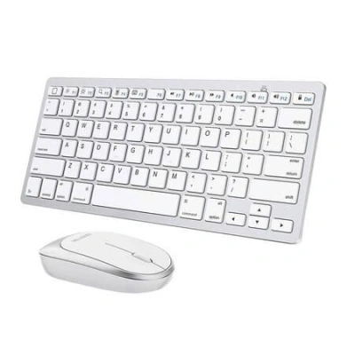 Kombinovaná myš a klávesnice Omoton KB066 30 (stříbrná), 