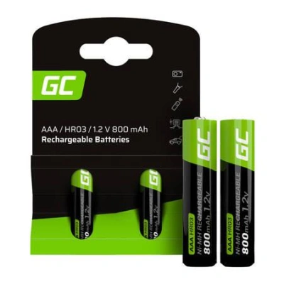 Nabíjecí baterie se zelenými články 2x AAA HR03 800mAh