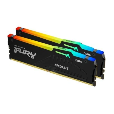 Kingston FURY Beast DDR5 32GB (Kit 2x16GB) 6000MT/s DIMM CL30 RGB XMP, KF560C30BBAK2-32