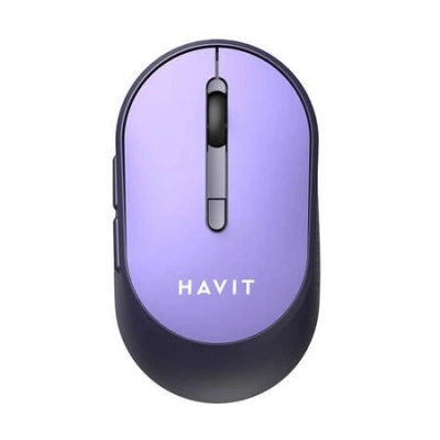 Univerzální bezdrátová myš Havit MS78GT (fialová), 