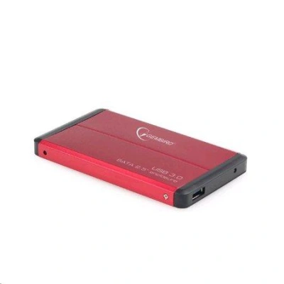 GEMBIRD externí box pro 2,5" disk, USB3.0, red, EE2-U3S-2-R