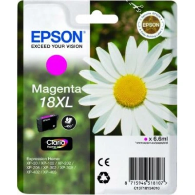 Epson inkoustová náplň/ T1813/ Singlepack 18XL Claria Home Ink/ Magenta, C13T18134012