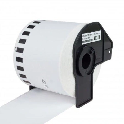 PRINTLINE kompatibilní páska s Brother HSe-241, 18mm, černý tisk/ bílý podklad, bužírka, PLTB156